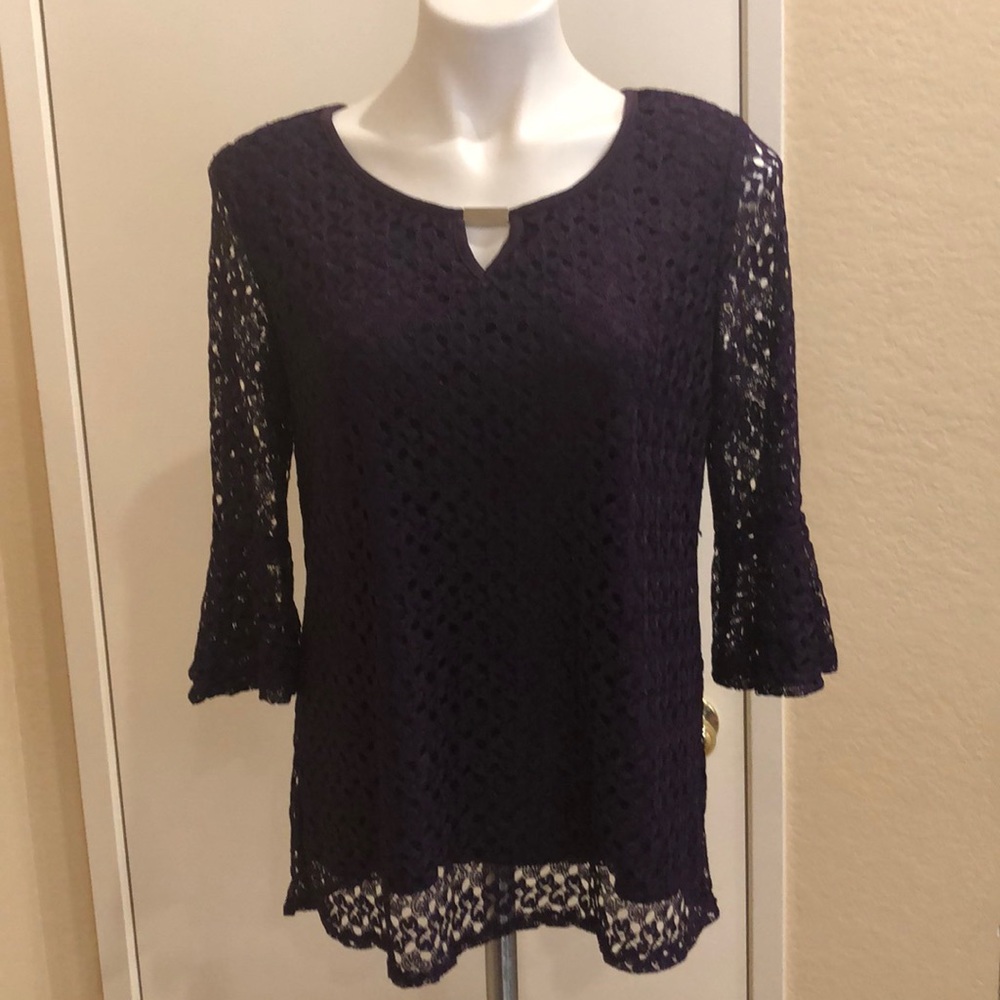 Purple Knitted Top